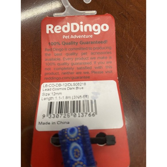 Red Dingo L6-RB-PU-SM Dog Lead Reflective Cosmos Dark Blue, Small - Picture 2 of 2